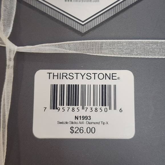 Thirstystone Elegant 4pcs Crystal Topper Metal Drink Stirrers (price per set) - Picture 7 of 9